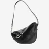 Burberry Small Knight Leather Shoulder Bag In Black