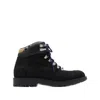 Burberry Suede Ankle Boots Padded Collar In Black