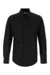 Burberry Long Sleeve Tailored Poplin Shirt In Black