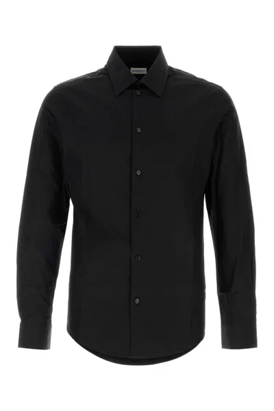 BURBERRY BLACK SOLID SHIRT