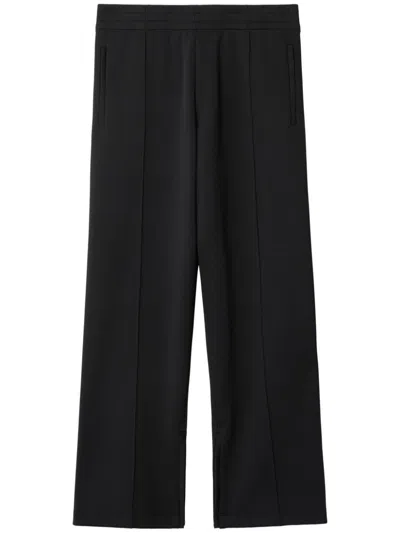 Burberry Black Straight-leg Cotton Track Pants