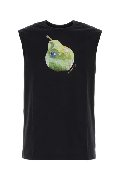 Burberry Black Stretch Cotton Tank Top