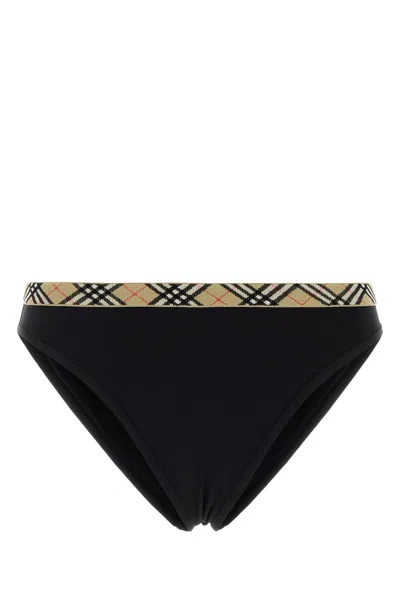 Burberry Black Stretch Nylon Bikini Bottom