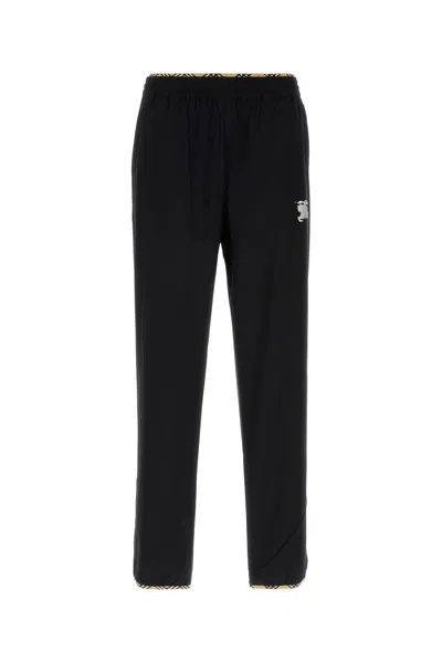 Burberry Black Stretch Nylon Joggers
