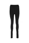 Burberry Black Nylon Leggings In A1189