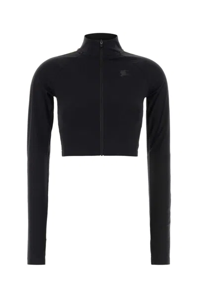 Burberry Black Stretch Nylon Sweatshirt
