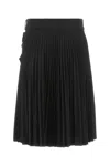 Burberry Black Stretch Polyester Blend Skirt In A1189