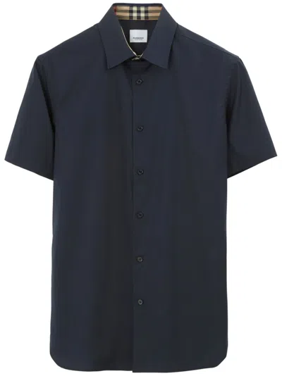 Burberry Black Stretch Poplin Shirt