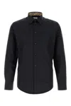 Burberry Sherfield Equestrian Knight Stretch Cotton Poplin Button-up Shirt