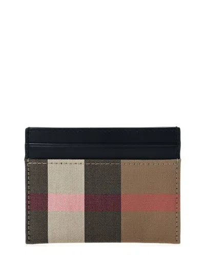 Burberry Black Super Exploded Check Calfskin Leather Card Case (authentic Pre-  Loved) In Multi
