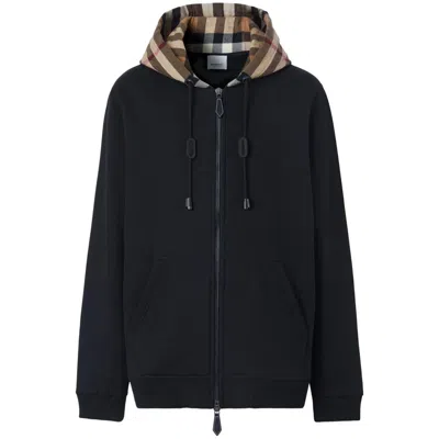 BURBERRY BURBERRY BLACK SWEATERS & KNITWEAR - HOODIES MEN