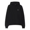 Burberry Men Black Sweatshirt With Ekd Embroidery On The Front And Logo Print On The Rear In Cotton In Black