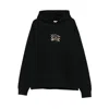 Burberry Hoodie With Front Pocket And Ribbed Cuffs In Black