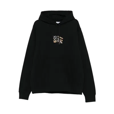 BURBERRY BURBERRY BLACK SWEATERS & KNITWEAR - HOODIES MEN