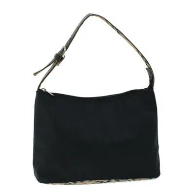 Pre-owned Burberry Black Synthetic Shoulder Bag ()