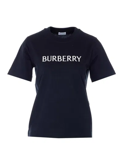 Burberry Frankie Logo-print Short-sleeve T-shirt In Black
