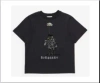 Burberry Black T-shirt For Baby Boy With Logo And Equestrian Knight In Black