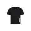 Burberry Black Cotton T-shirt In Black