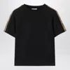 Burberry Check Trim Cotton T-shirt