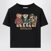 Burberry Thomas Bear And Friends Cotton T-shirt In Black