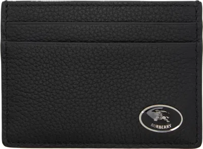 Burberry Black Tall Knight Stamp Card Holder