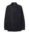Burberry Knight Stamp Nylon Track Jacket Jackets Black In Black