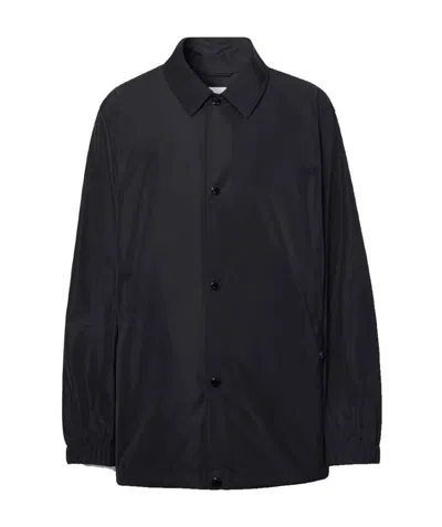 BURBERRY BLACK TAPE PRINTED CASUAL JACKET
