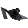Burberry Black Tillington Ankle-wrap Point-toe Mules In Black