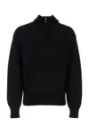 Burberry Men's Knitted Full Zip Hoodie In Black