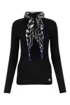 Burberry Black Viscose Blend Sweater