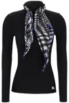 Burberry Black Viscose Blend Sweater In Blue