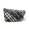 Burberry Black White Fabric Messenger Bag Shoulder Bag In Black, White