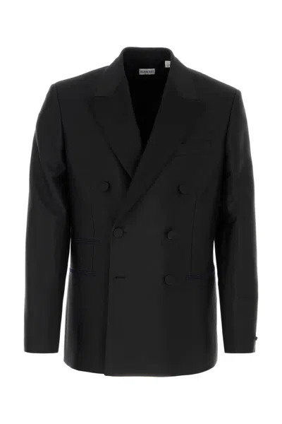 Burberry Black Wool Blend Blazer