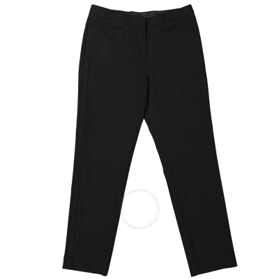 Burberry Black Wool Cropped Tailored Trousers