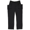 Burberry Black Wool Mohair Press Stud Detail Trousers In Black