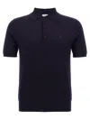 Burberry Wool Polo Shirt In Blue