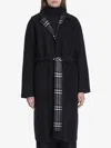 Burberry Mid-length Reversible Wool Car Coat