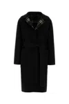 Burberry Black Wool Reversible Coat