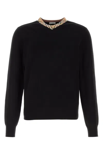 Burberry Black Wool Sweater