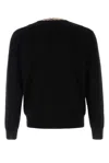 Burberry Black Wool Sweaters In Black