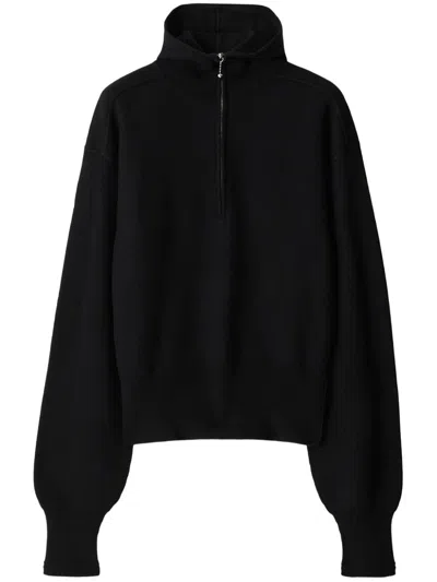 Burberry Black Wool Sweatshirt