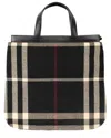 Burberry Black Wool/hair Blanket Tote (authentic Pre-loved) In Multi