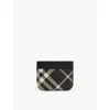 Burberry Vintage-check Print Cardholder In Black/calico