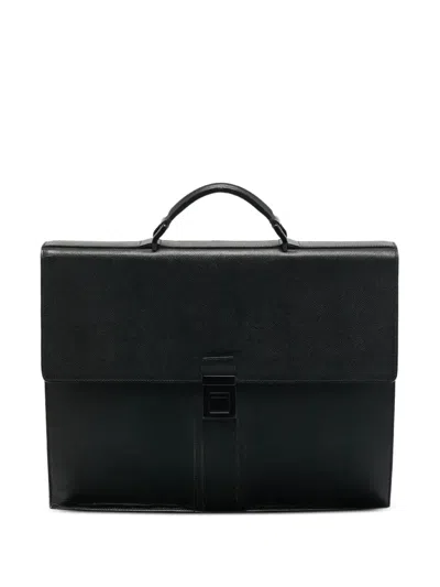 Pre-owned Burberry Blackford Leather Briefcase