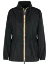 Burberry 'blackpool' Black Polyamide Raincoat Women In Black
