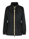 Burberry 'blackpool' Black Polyamide Raincoat Women In Black