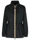 Burberry 'blackpool' Black Polyamide Raincoat Women In Black