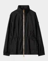 Burberry 'blackpool' Black Polyamide Raincoat Women In Black