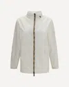 Burberry Blackpool Short Nylon Jacket In White