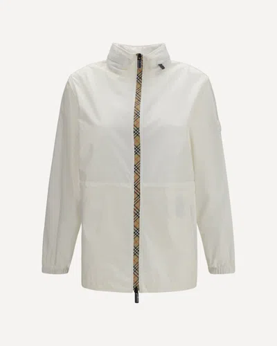 Burberry Blackpool Short Nylon Jacket In White